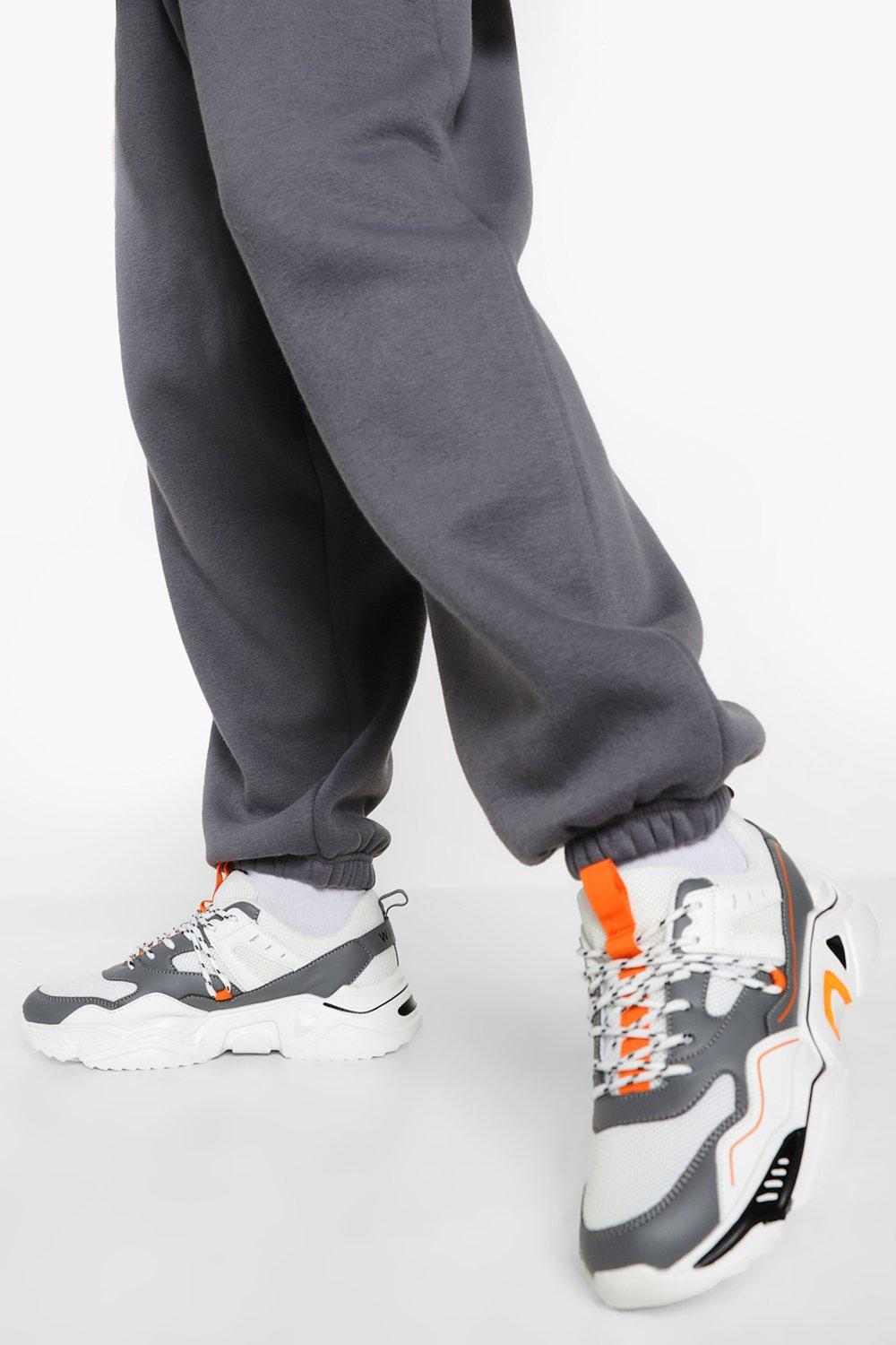 boohoo chunky white trainers