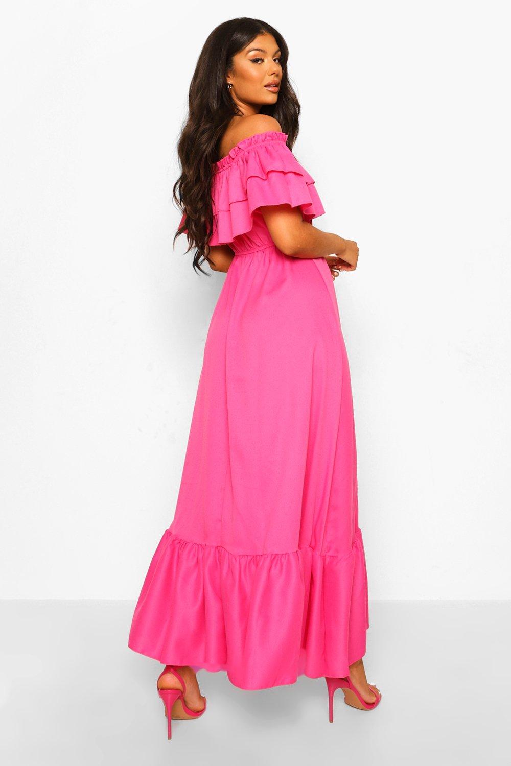 Gorgeous Pink Ruffled Dress