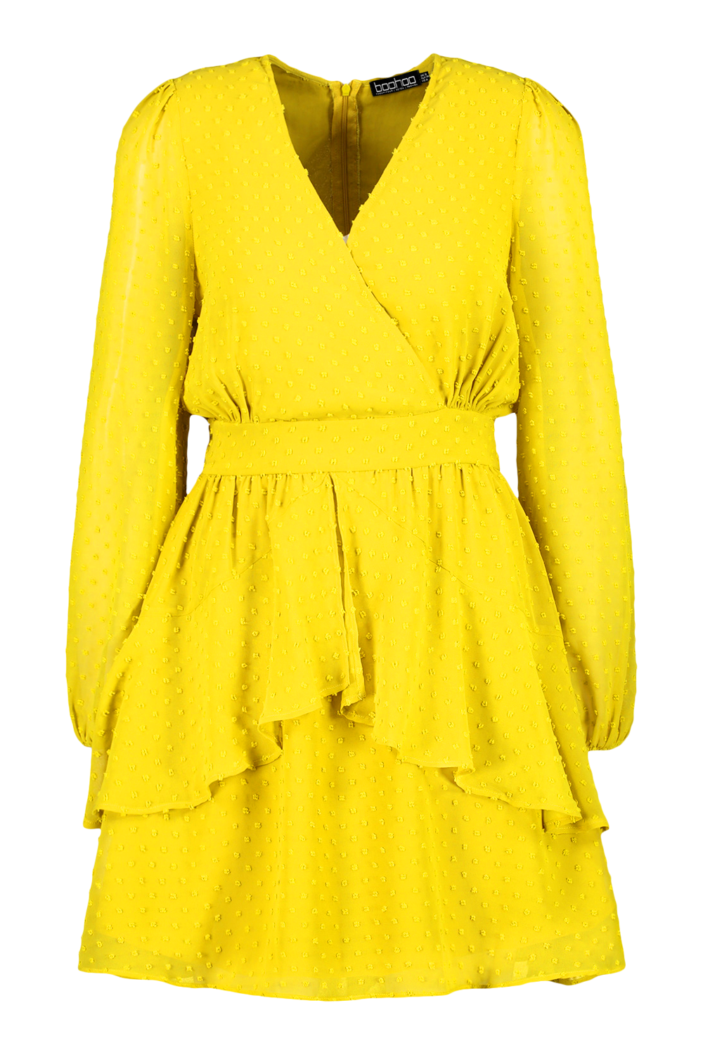 Boohoo best sale yellow dress