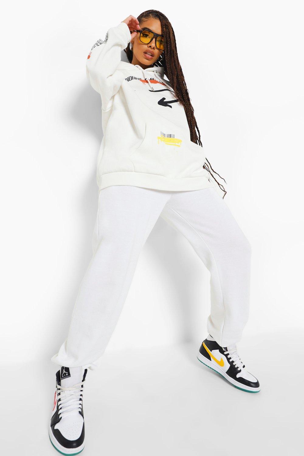 Diamondz Original Clothing Ghetto Gov't Officialz Women's Hoodie White / XXL