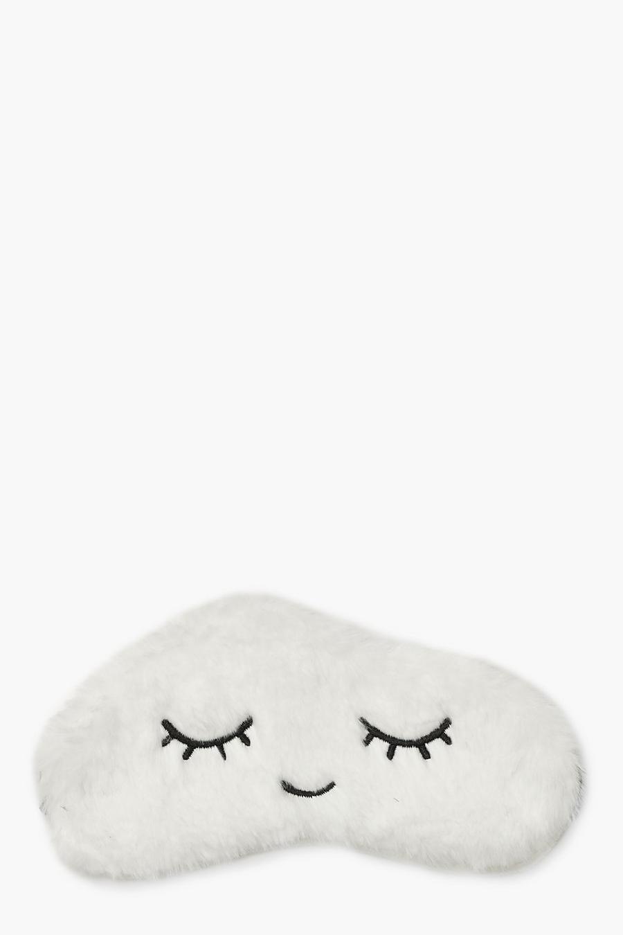 White Fluffy Cloud Eye Mask image number 1
