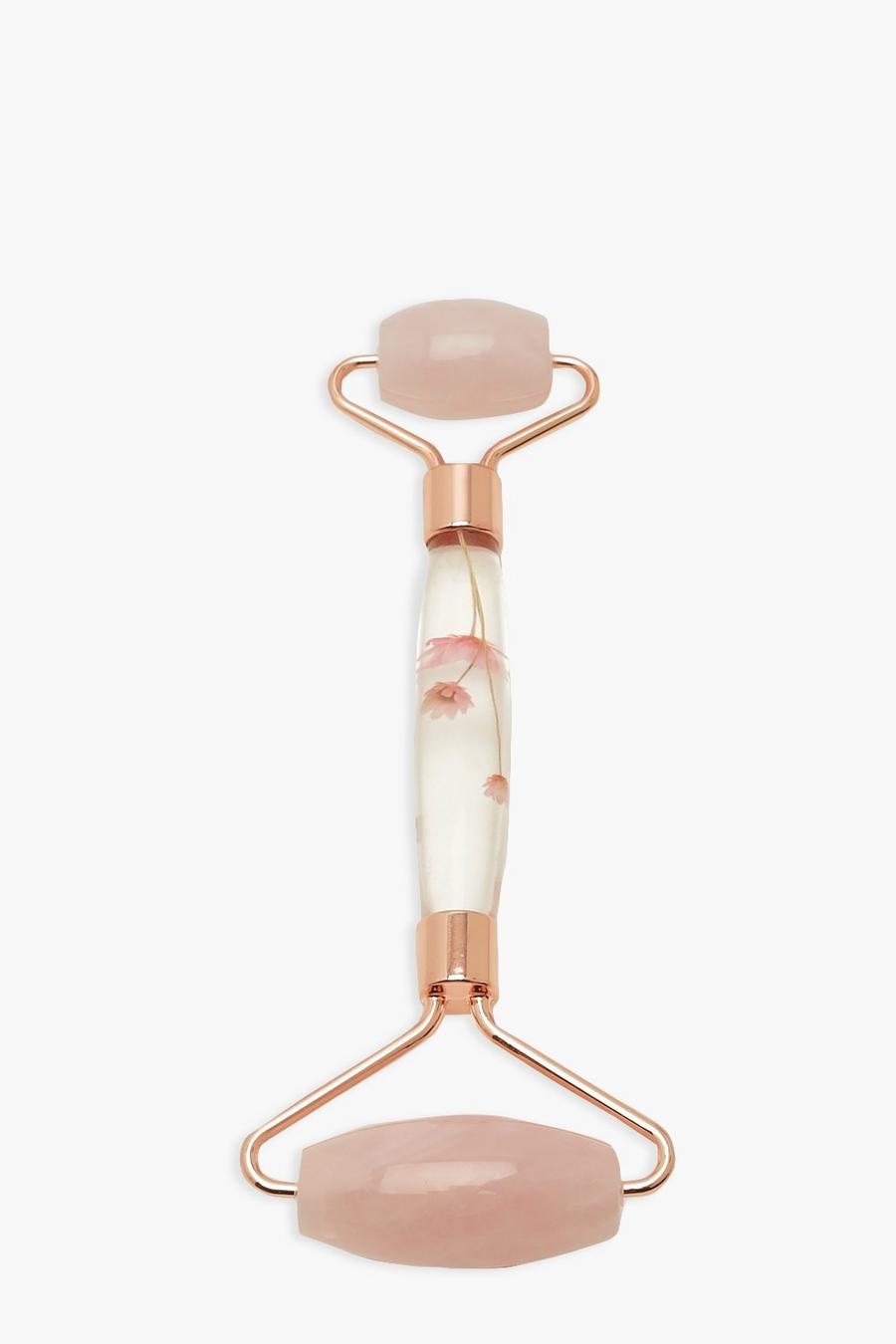 Baby pink Flower Pressed Facial Roller image number 1