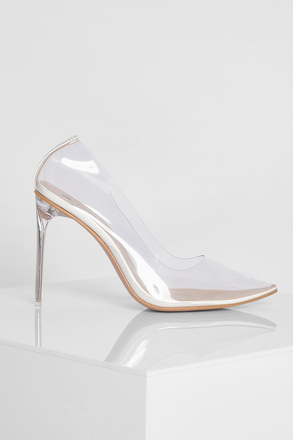 Boohoo on sale clear shoes