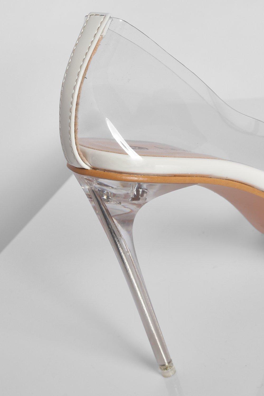 Boohoo hotsell perspex heels