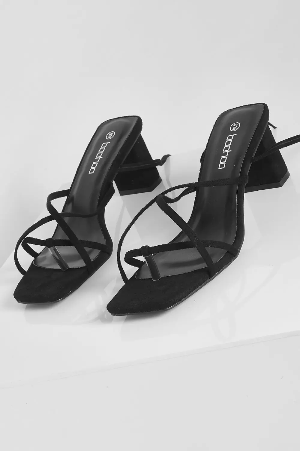 Boohoo low best sale heel sandals