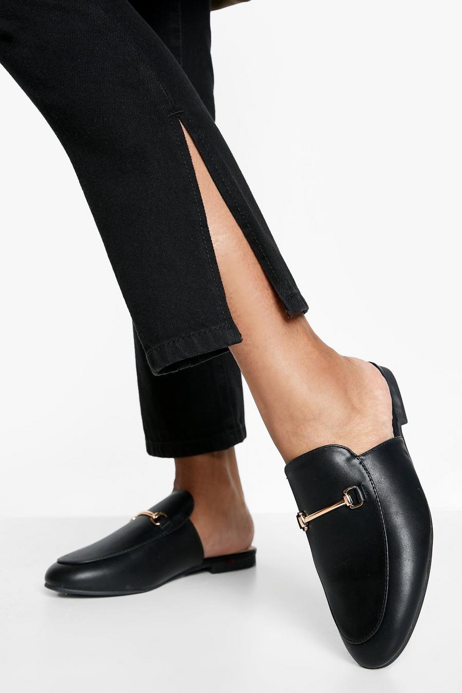 שחור נעלי לאופר בסגנון מיול עם מוט T לרגל רחבה image number 1