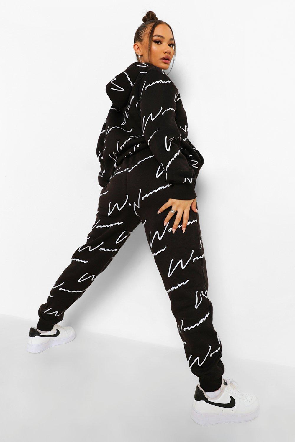 Boohoo sale black tracksuit