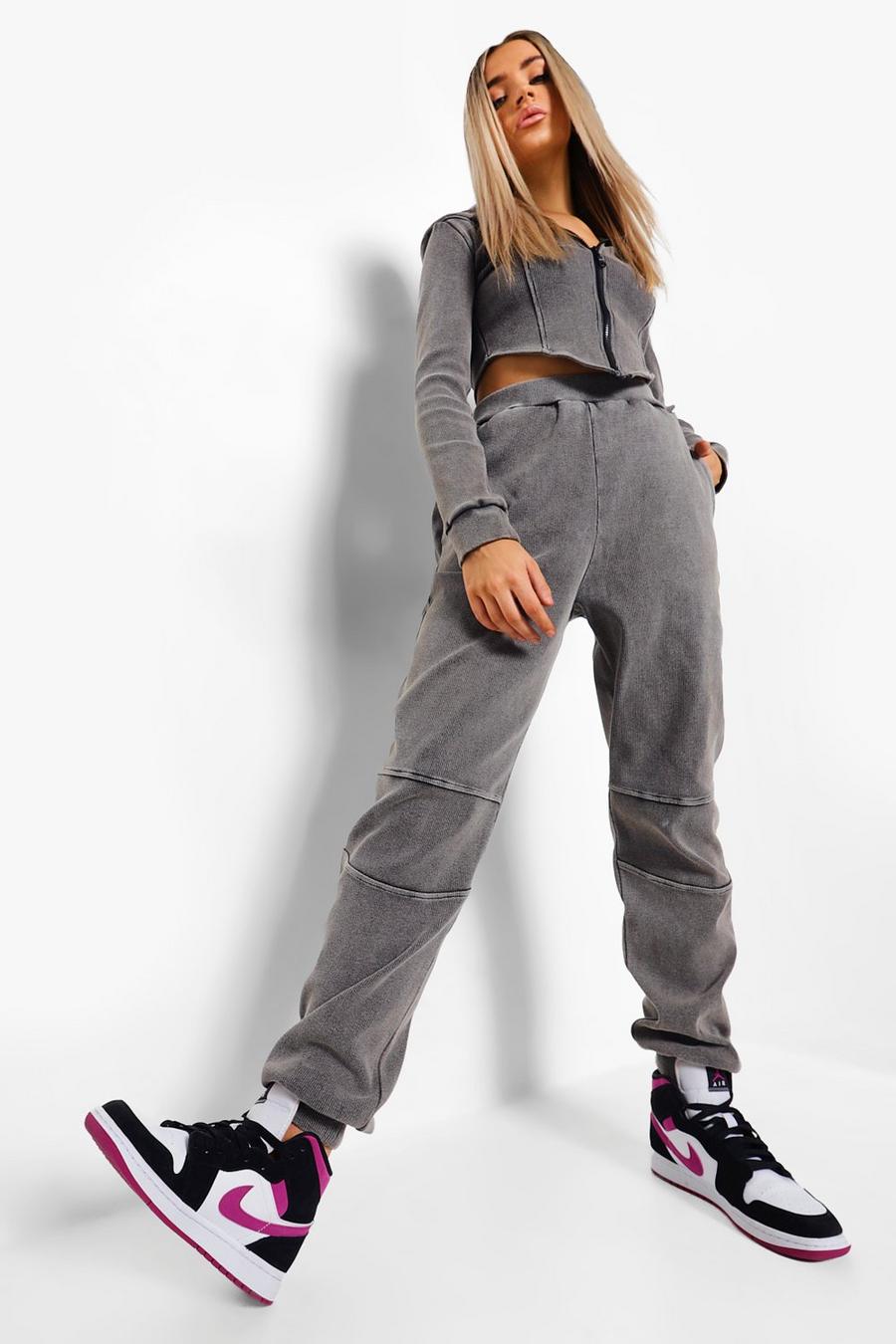 Thick Rib Corset Hoodie Tracksuit image number 1