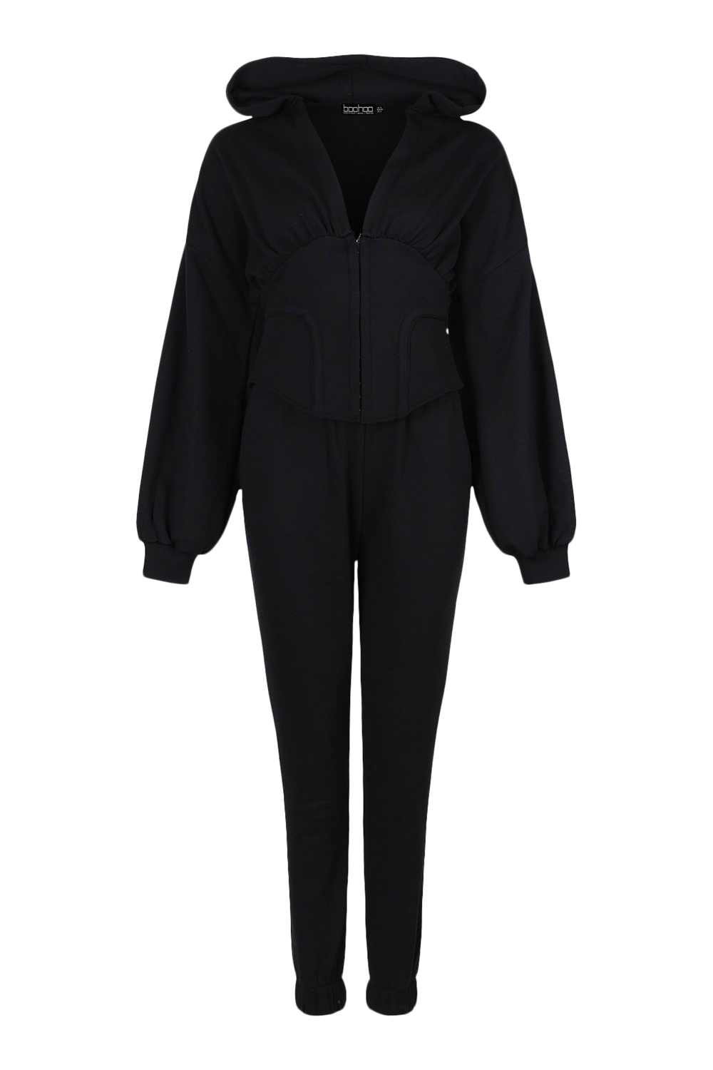 boohoo corset tracksuit