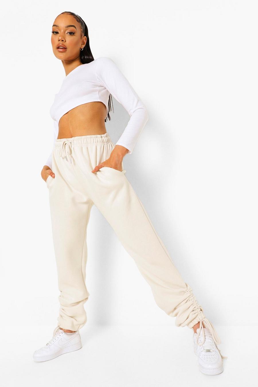 Stone Ruched Leg Loose Fit Joggers image number 1
