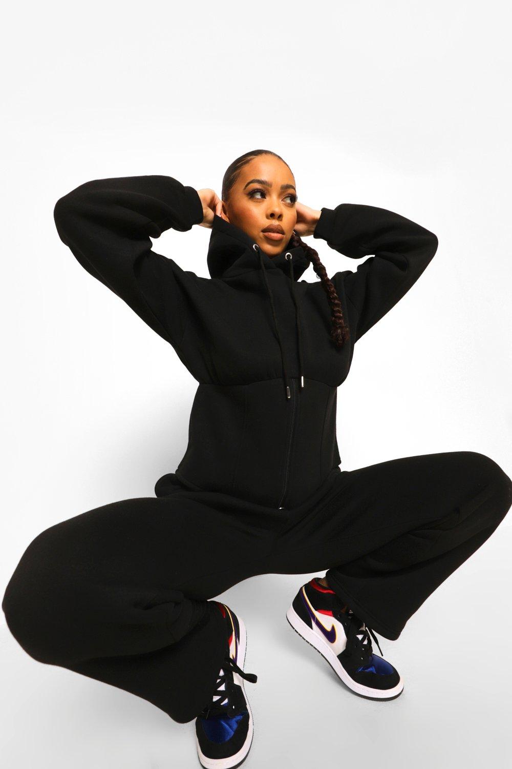 boohoo corset tracksuit