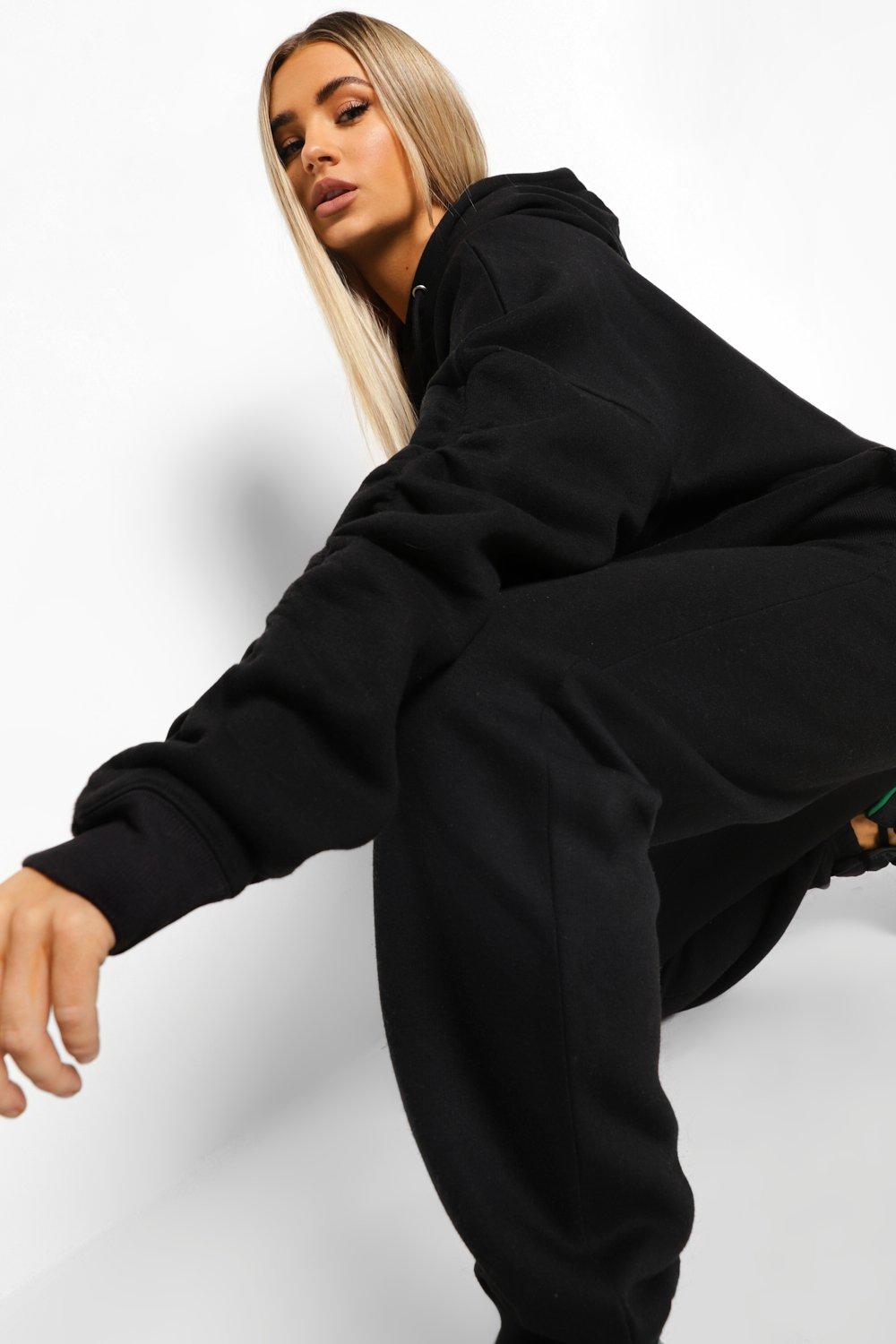 Ruched Sleeve Oversized Tracksuit