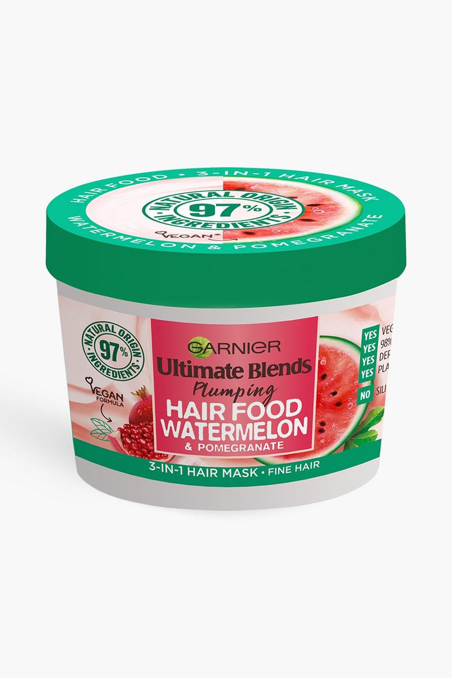 Multi Garnier Ultimate Blends Plumping Hair Food Watermelon 3-in-1 Fine Hair Mask Treatment 390ml image number 1