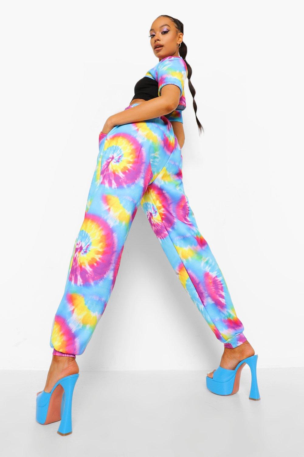 Tie dye crop top and joggers 2025