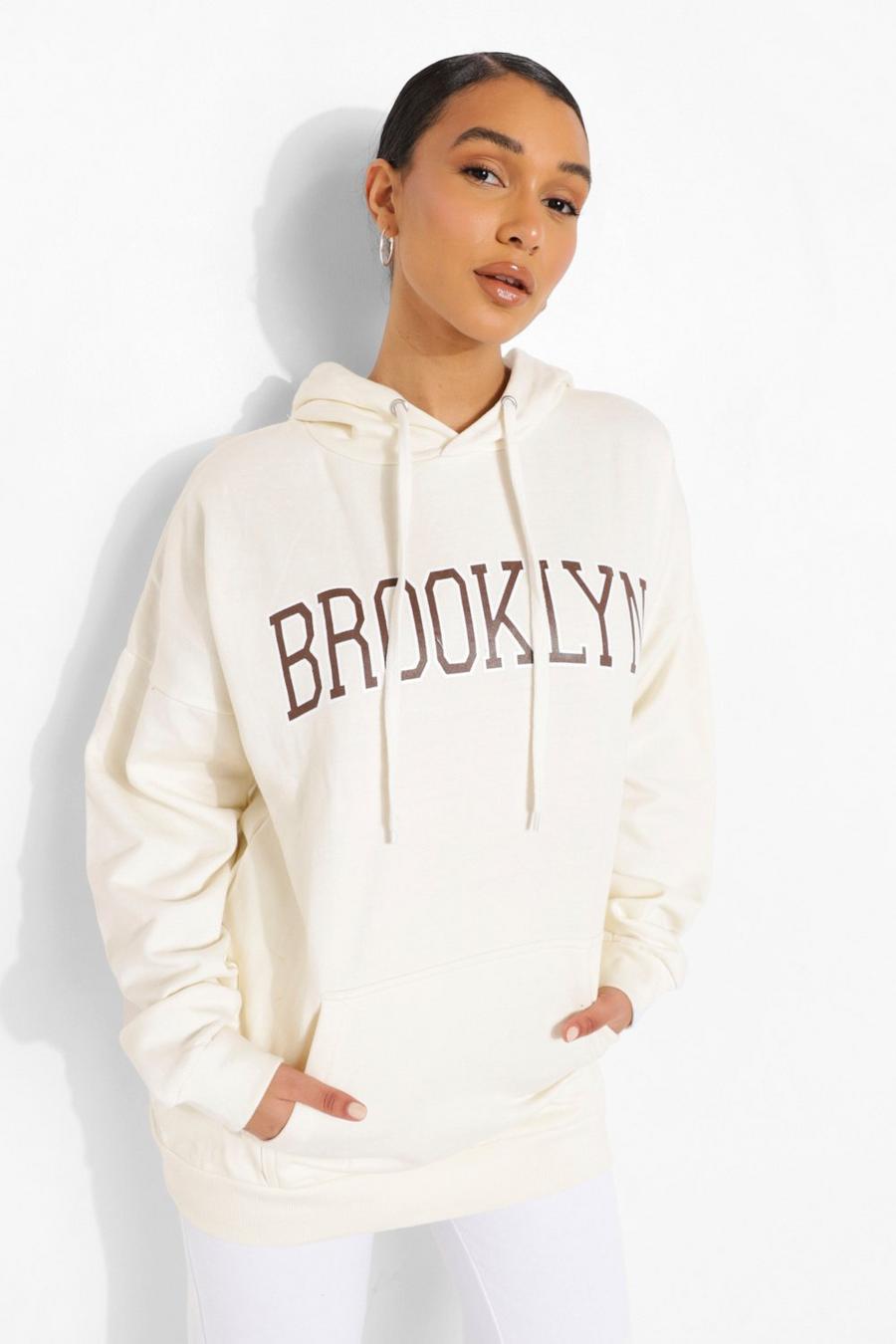 Ecru "Brooklyn" Oversize hoodie image number 1