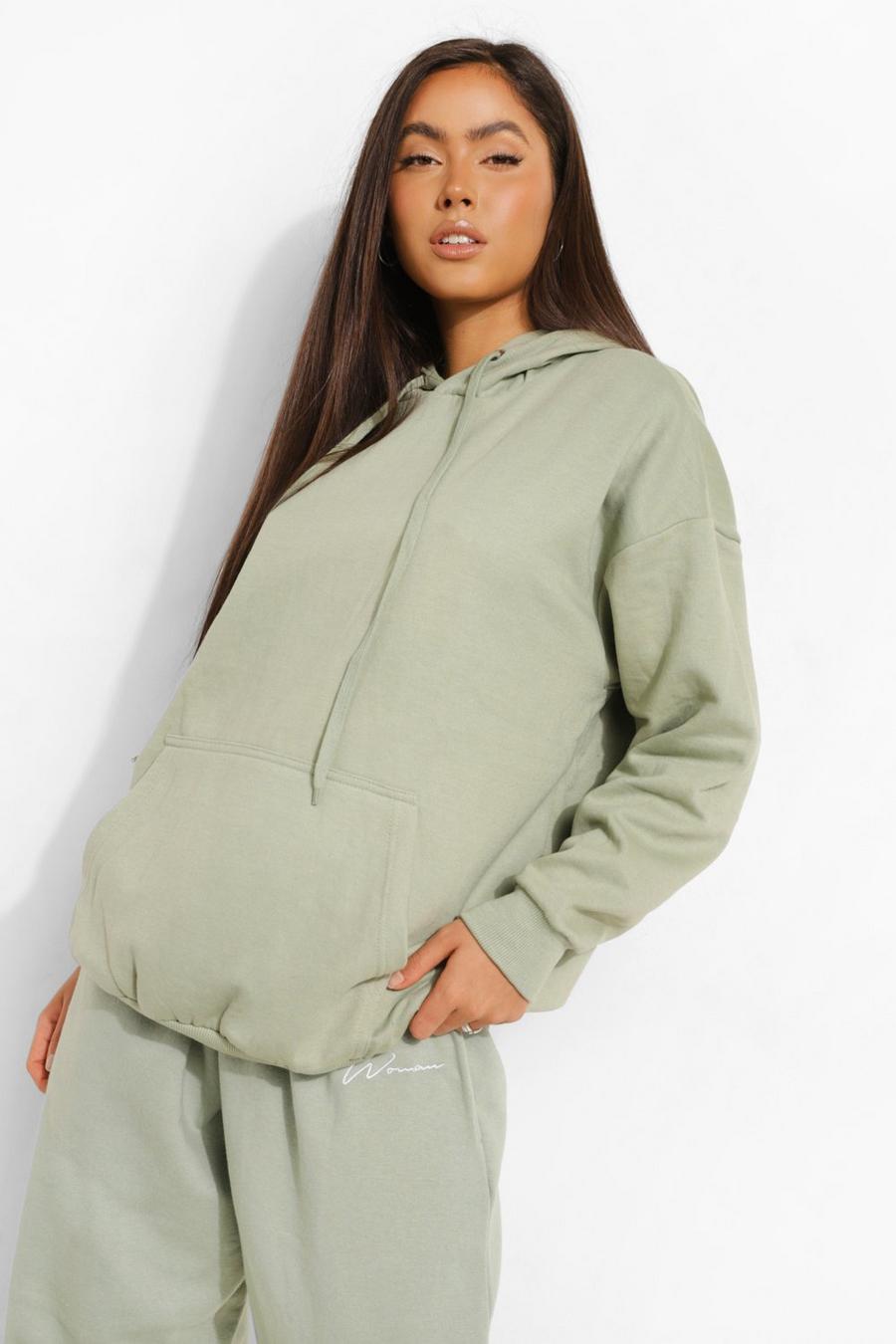 Women's Green Basic Oversized Hoodie | Boohoo UK
