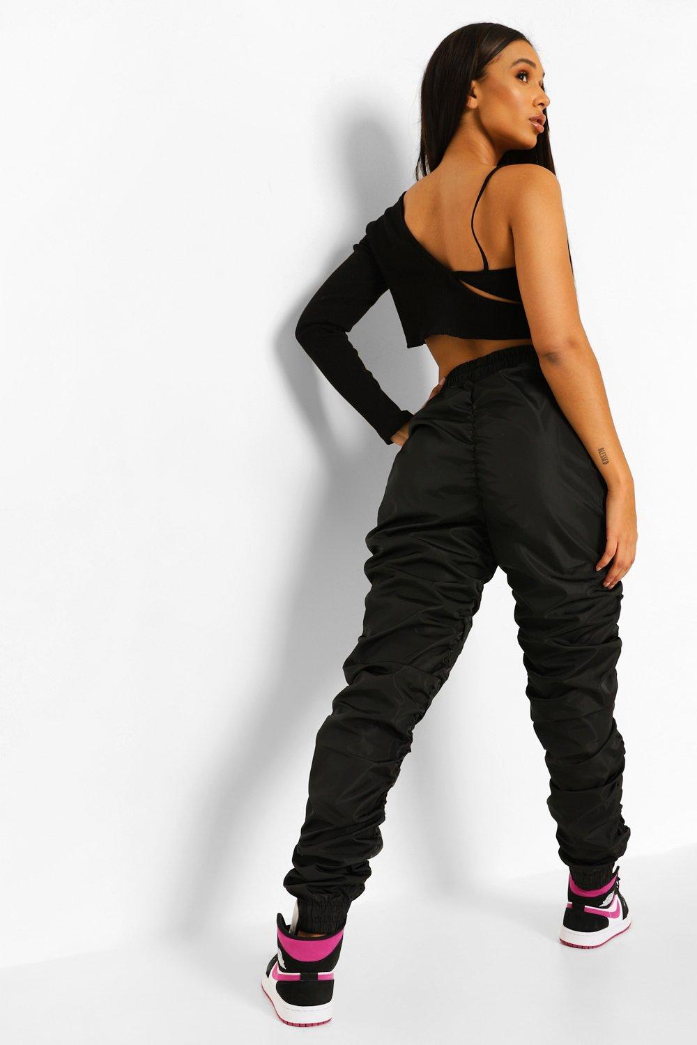 black cargo chain pants