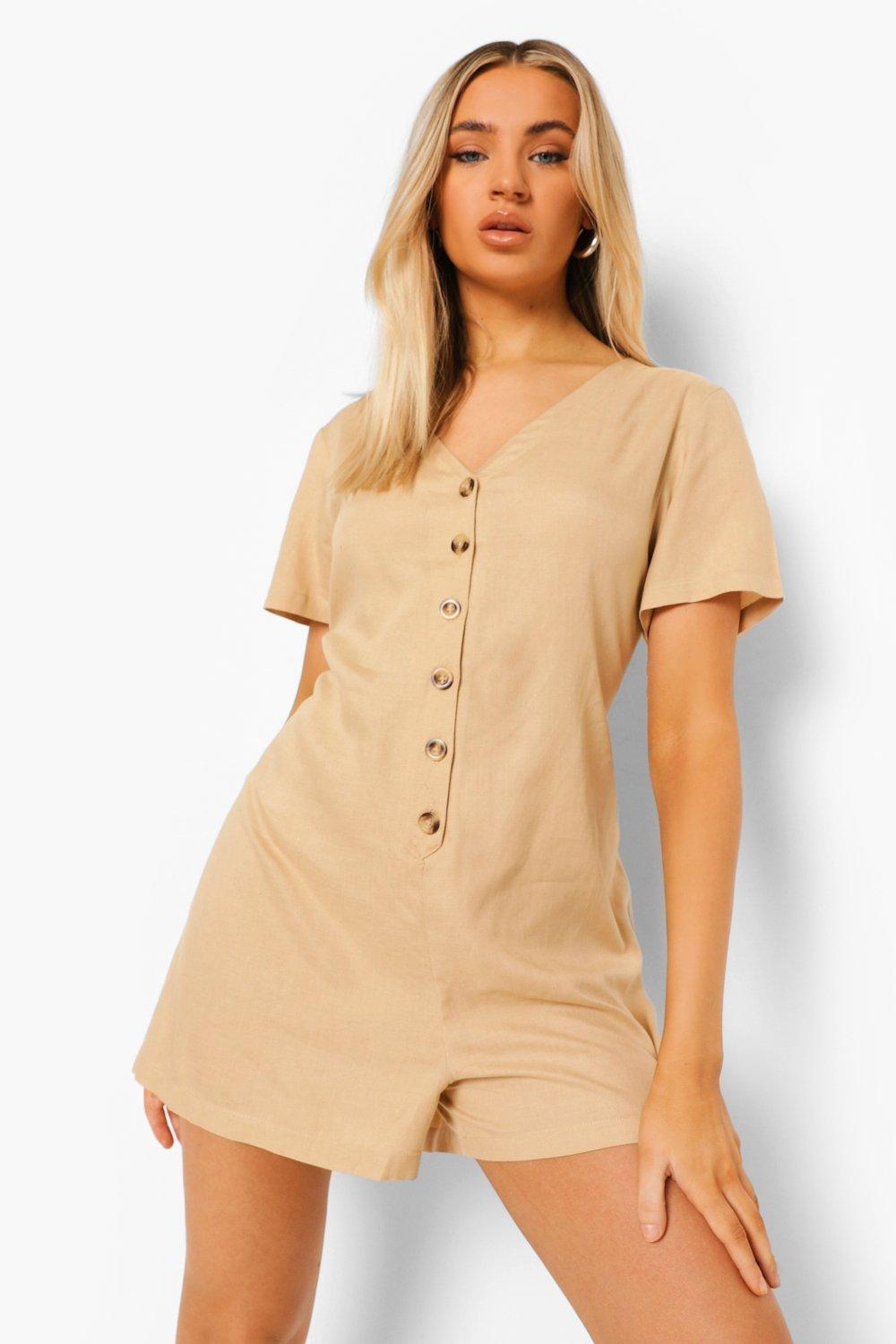 Button playsuit sales