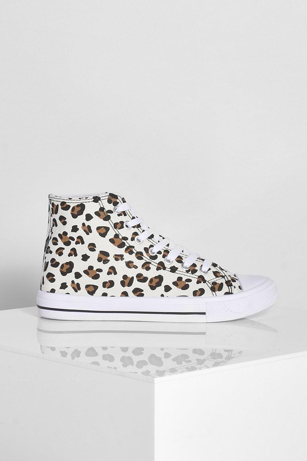 cheetah print high top shoes