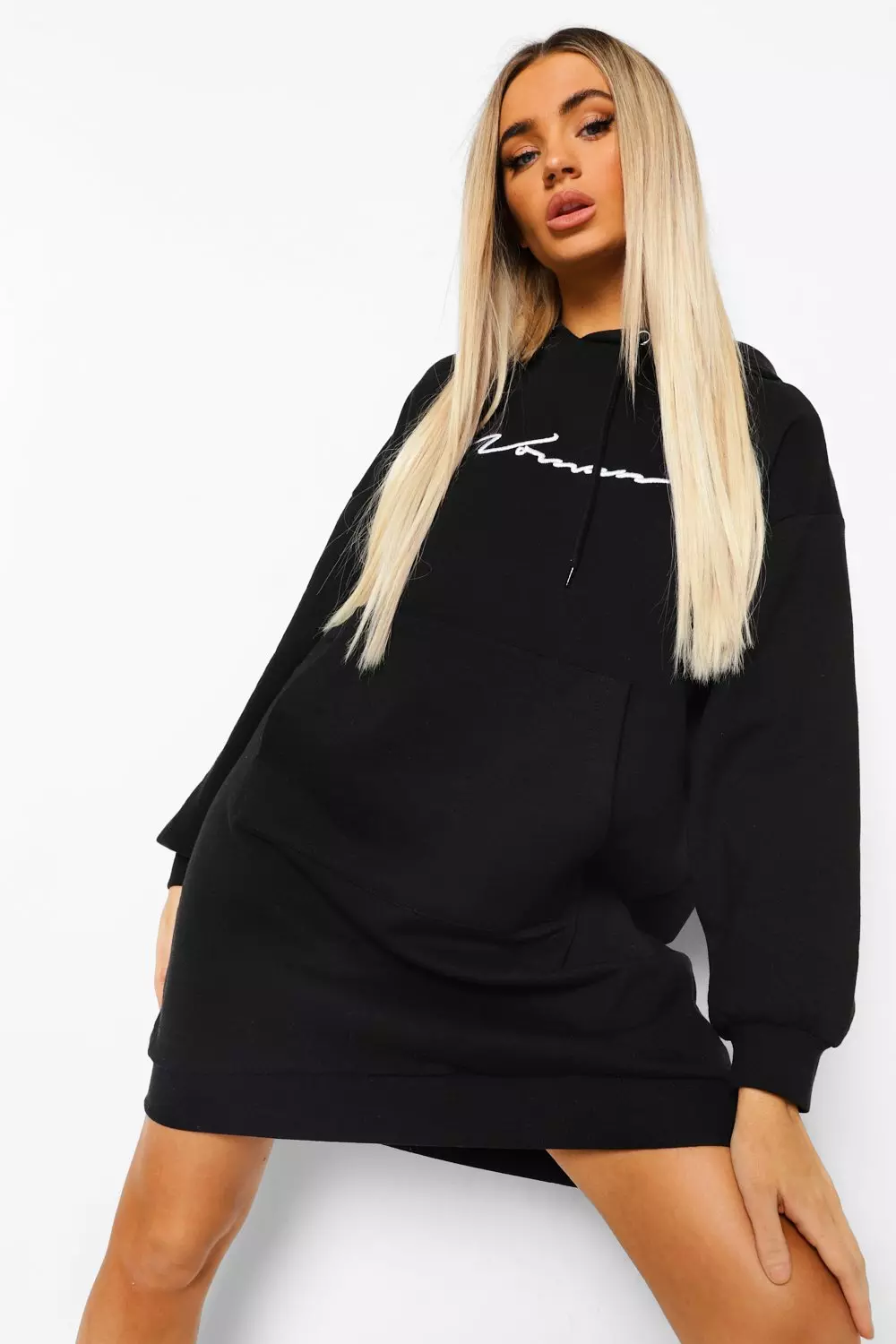 Missguided oversized hoodie dress sale