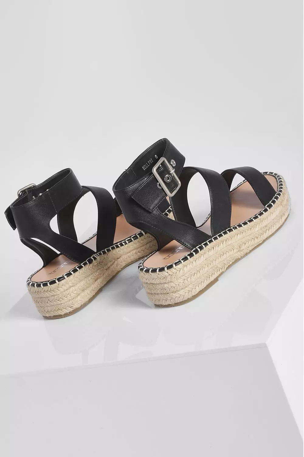 Raid bellini black espadrille on sale sandals