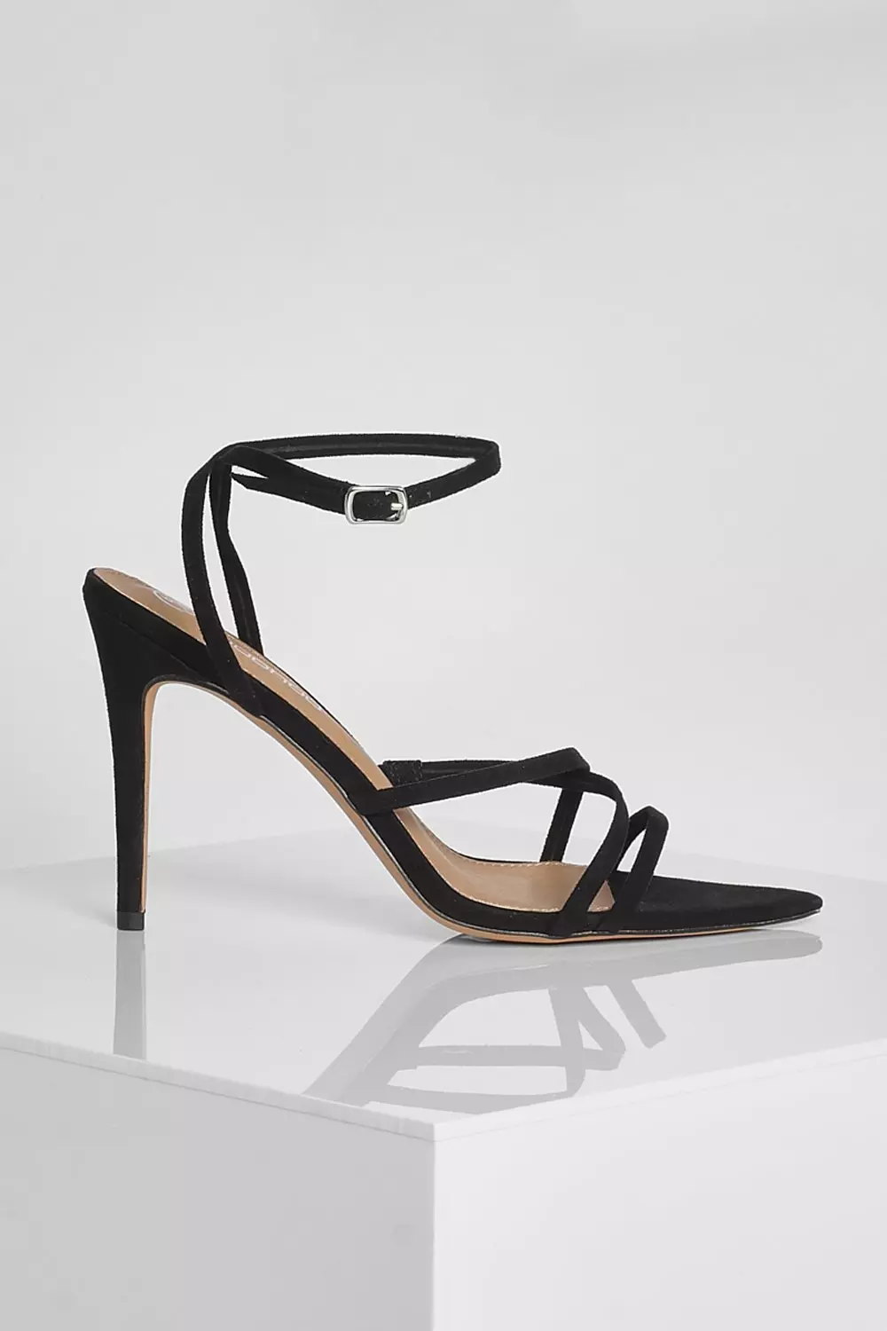 Minimal best sale strappy heels