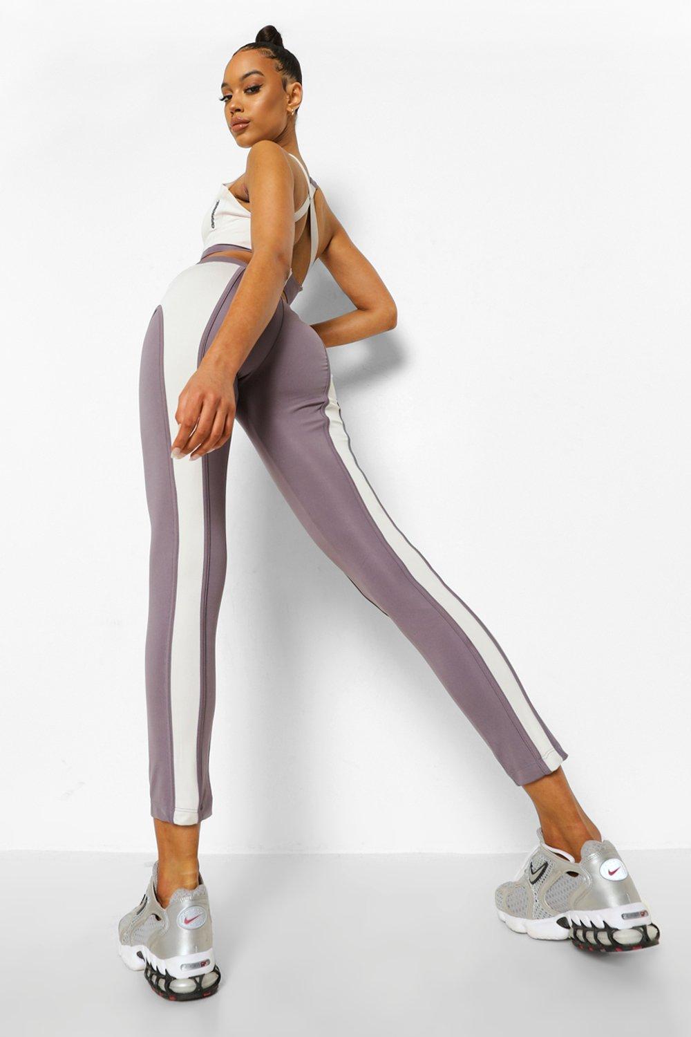 Grey contrast hotsell stitch leggings