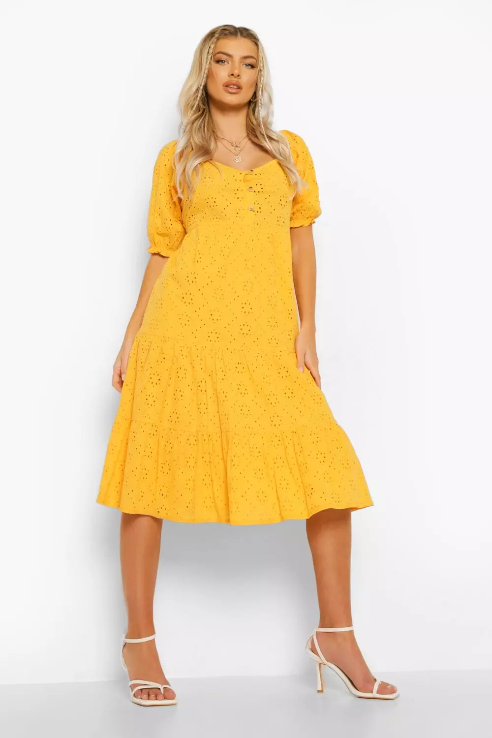 Mustard shop broderie dress