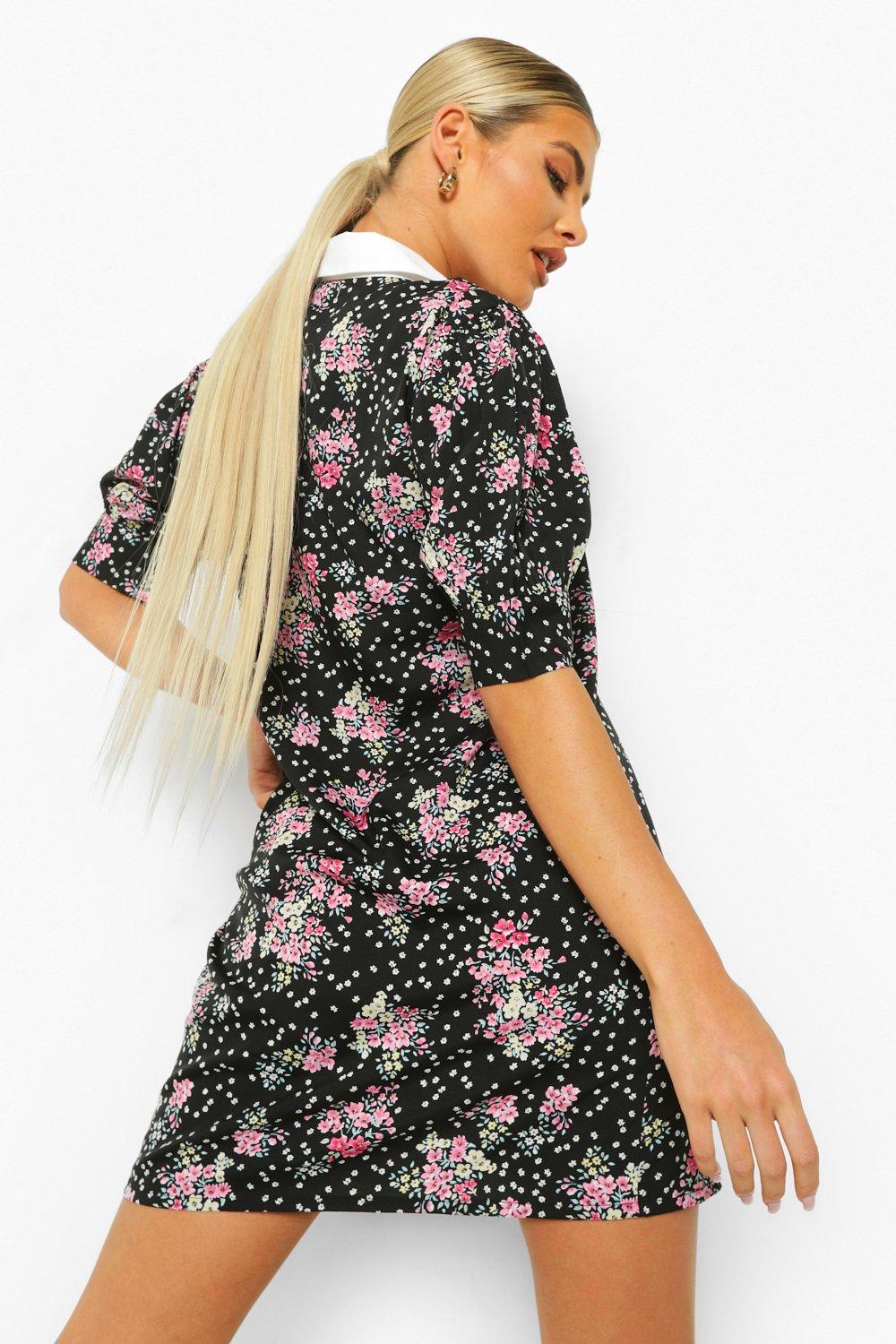 Peter pan best sale collar dress boohoo