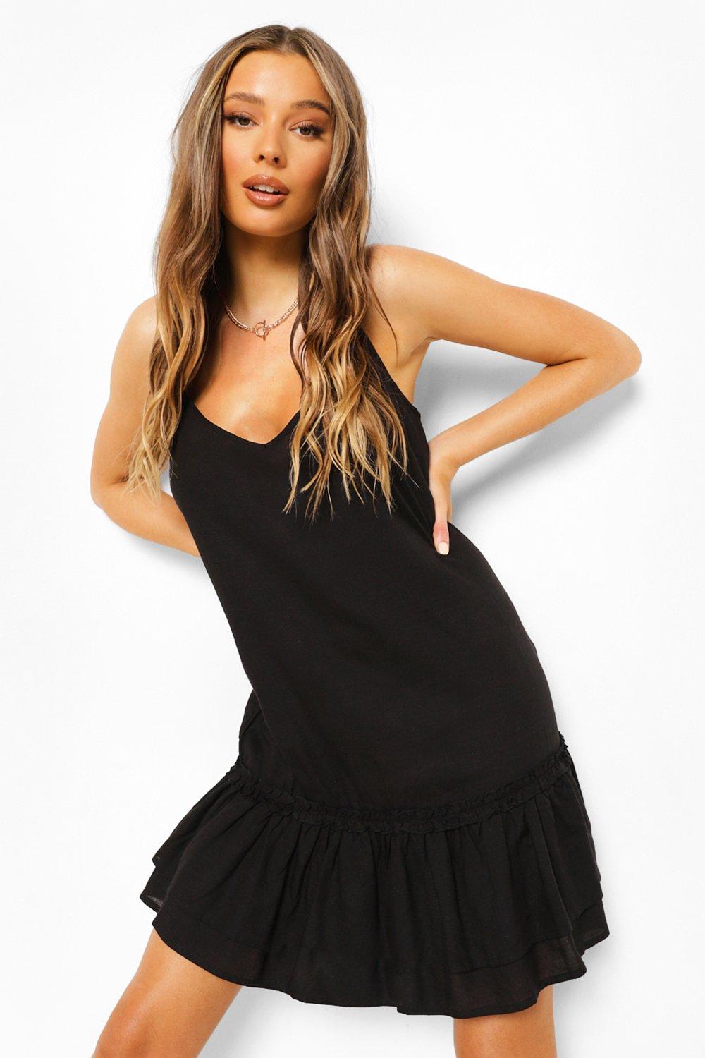 Black cami 2025 shift dress