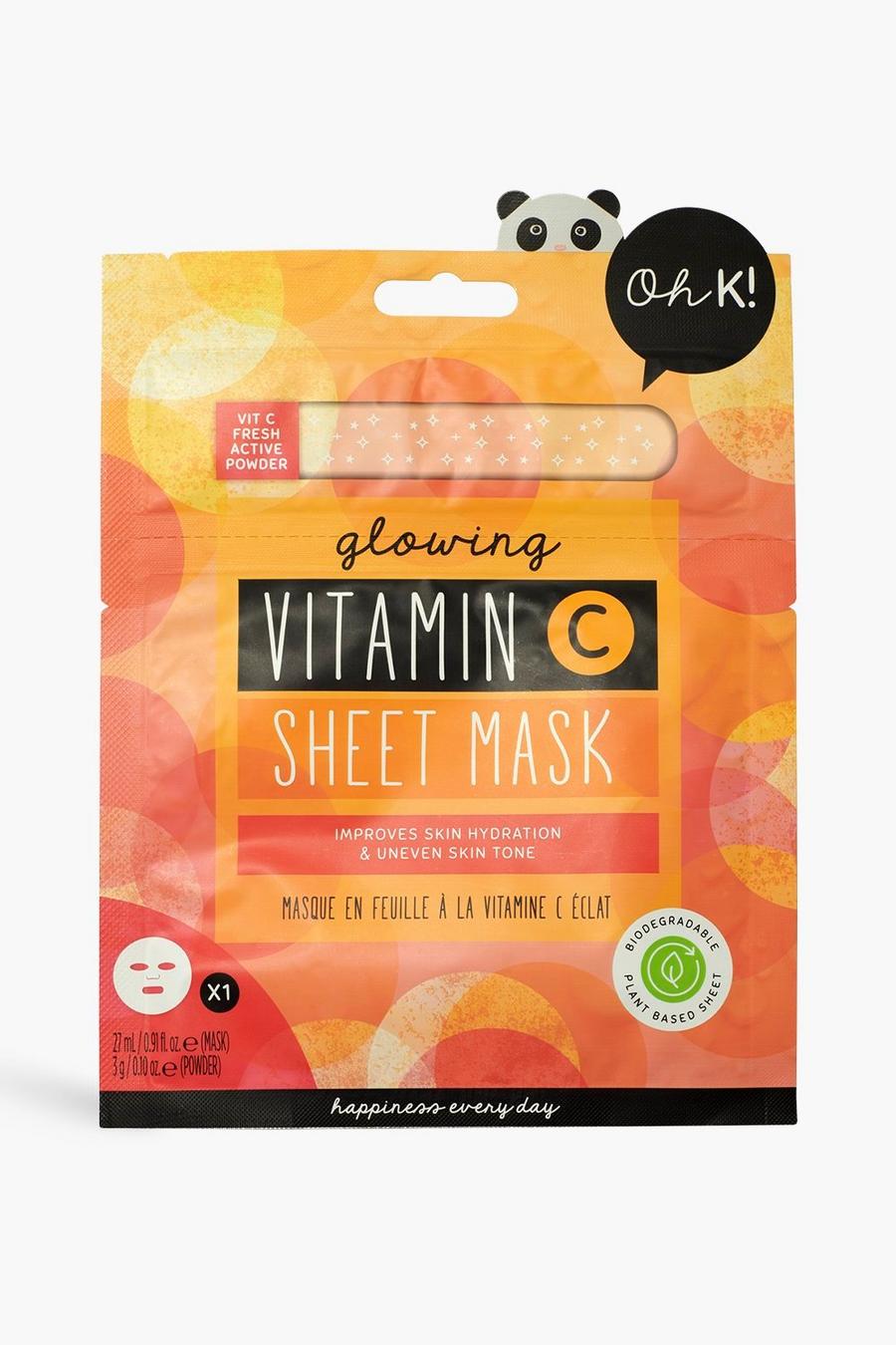 Oh K! Maschera in tessuto alla vitamina C Glowing Vitamin C Sheet Mask, Arancio image number 1