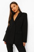 Black Mix & Match Brights Double Breasted Blazer