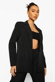 Black Mix & Match Brights Pleat Tailored Blazer
