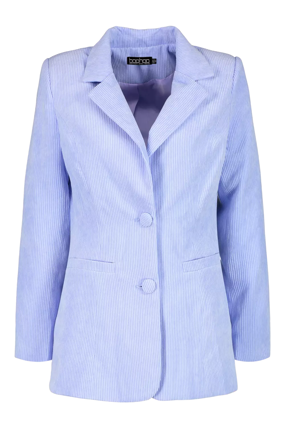 Lilac Pastel Cord Oversized Blazer alternative image