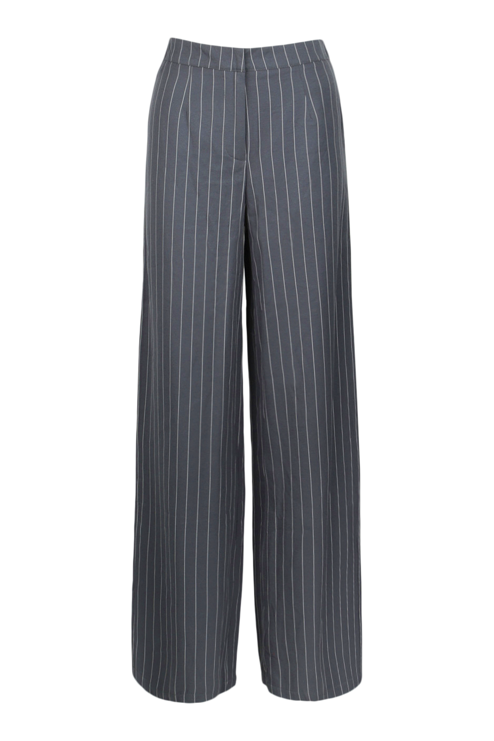 Pinstripe Relaxed Wide Leg Pants