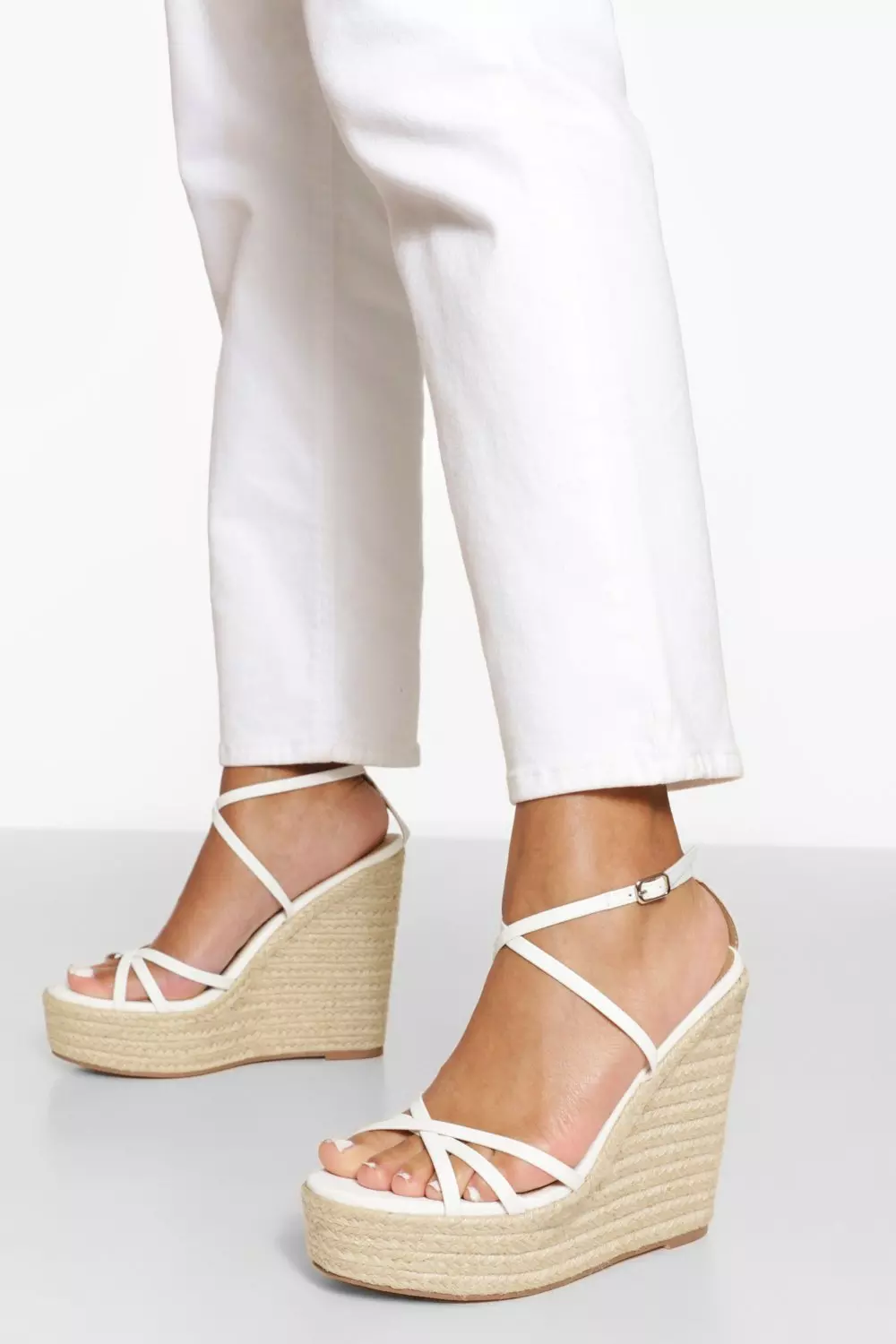 Wedge 2024 sandals boohoo