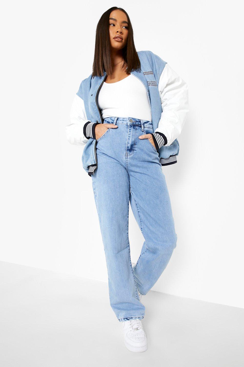 High Waisted Acid Wash Boyfriend Jeans | boohoo USA