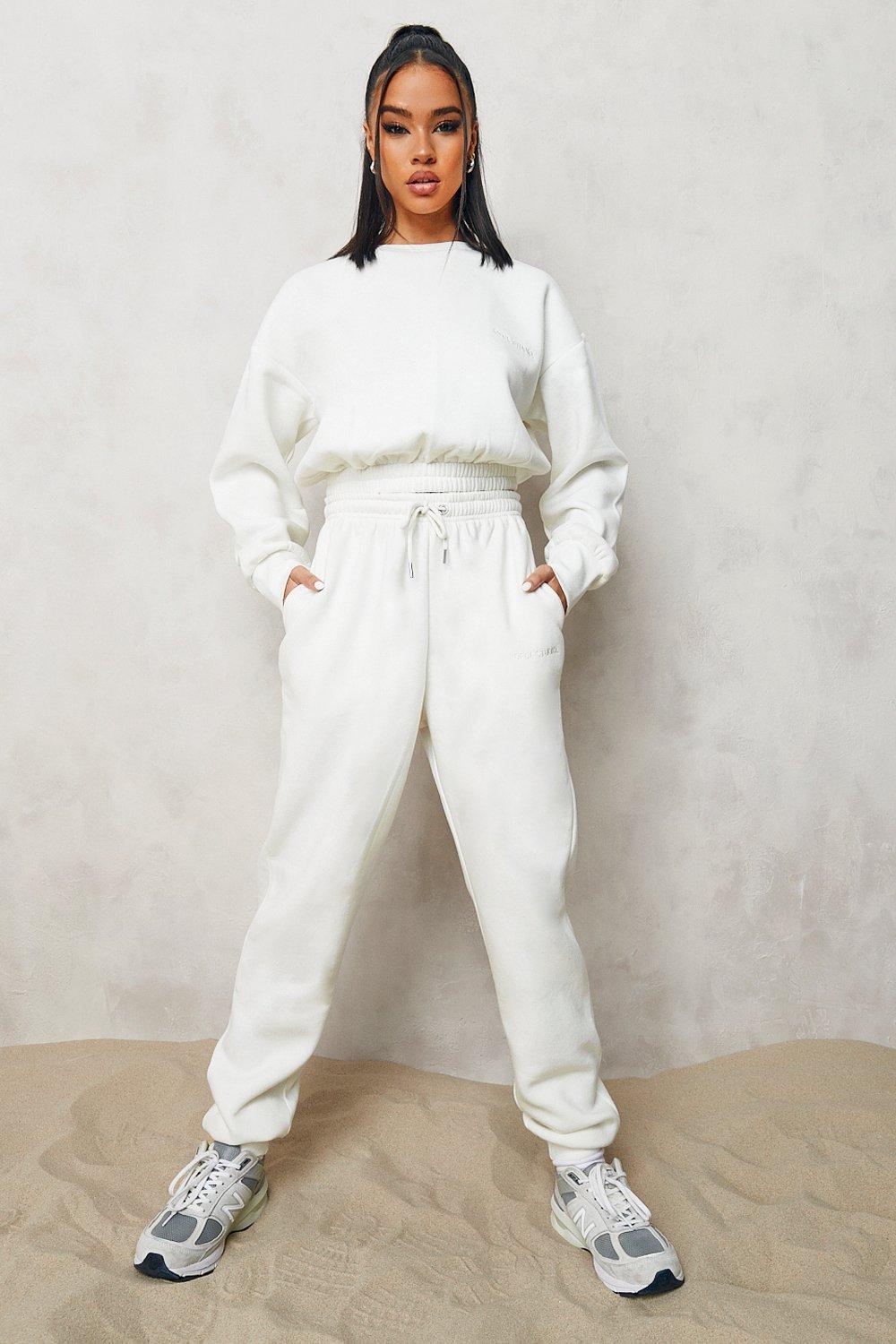 Cropped best sale sweater tracksuit