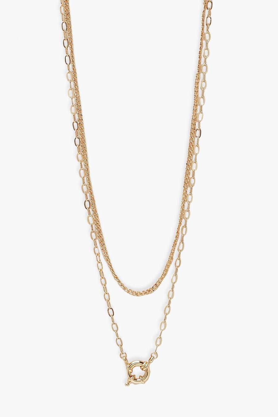 Gold Dubbele Ketting image number 1