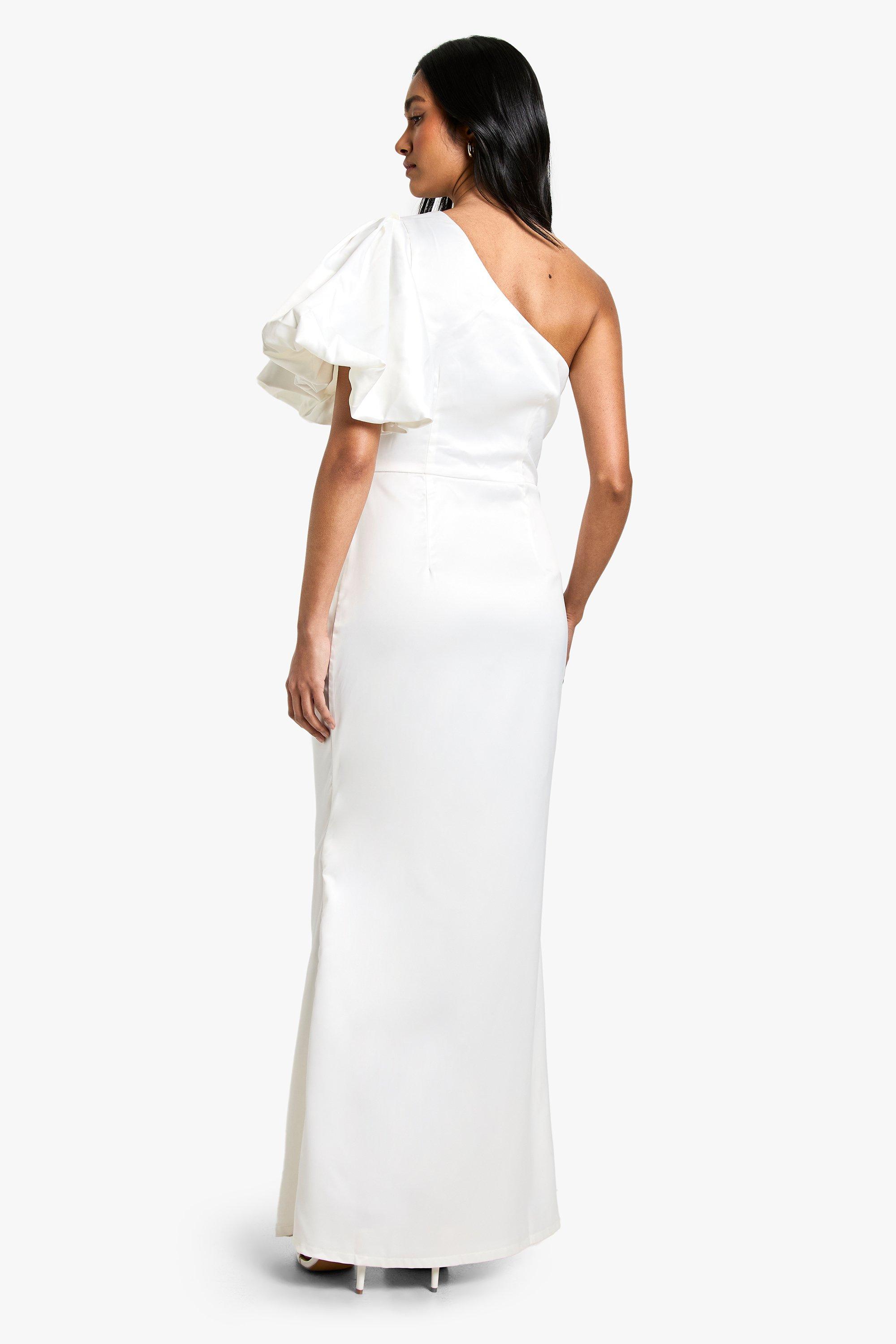 White side hot sale split maxi dress