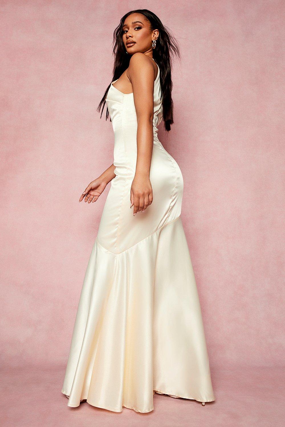 Strapless fishtail shop maxi dress