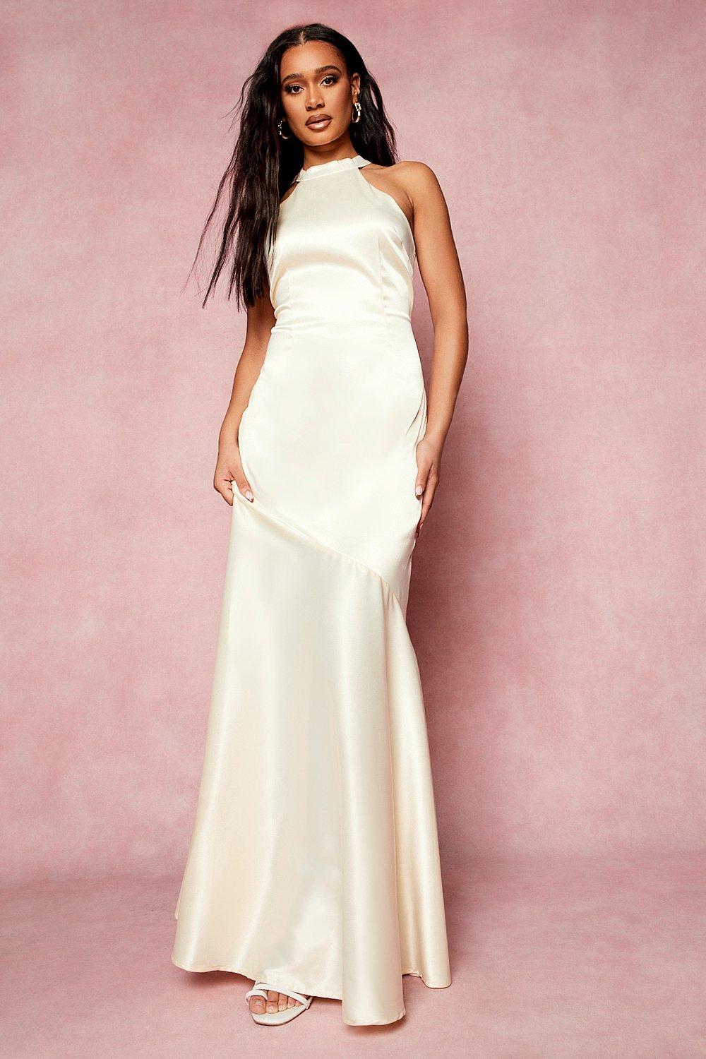 High neck sleeveless on sale gown