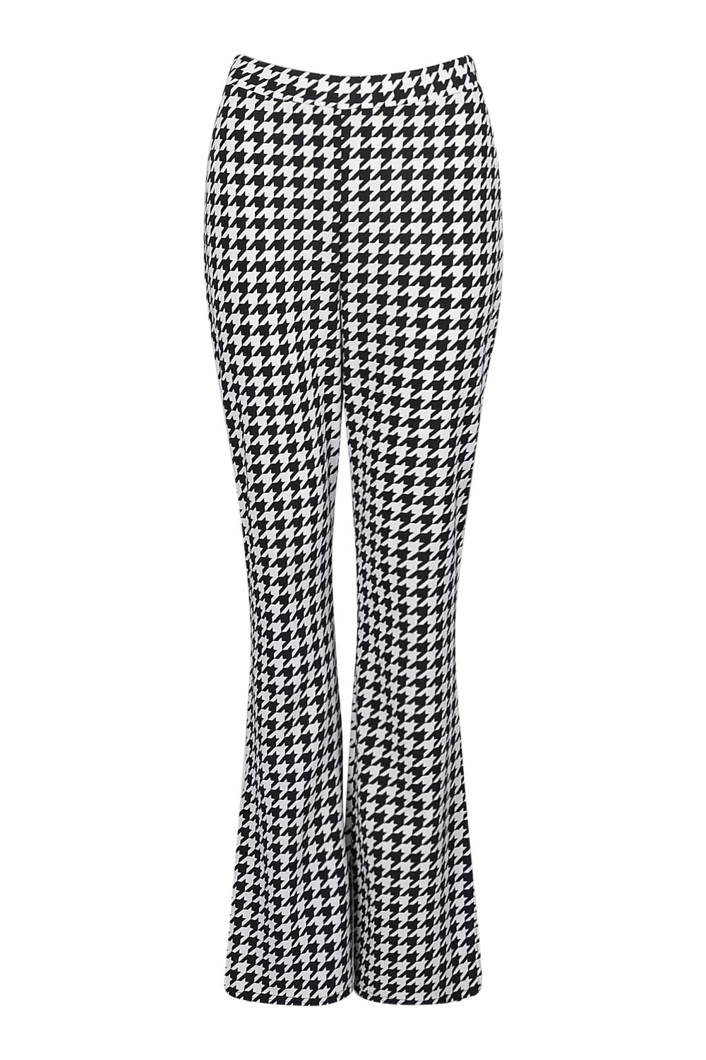 Black Dogtooth Check Split Front Trousers alternative image