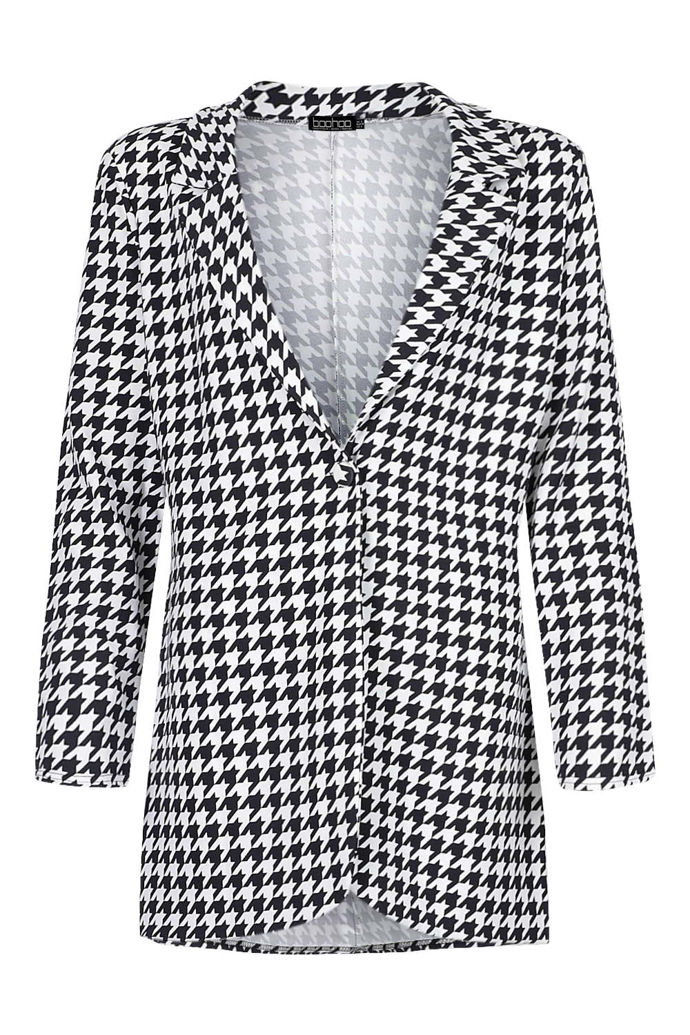 Dogtooth Check Fitted Blazer