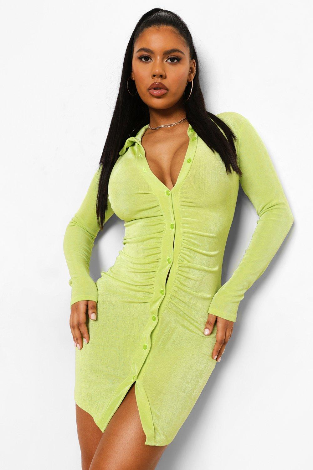 lime green dress women