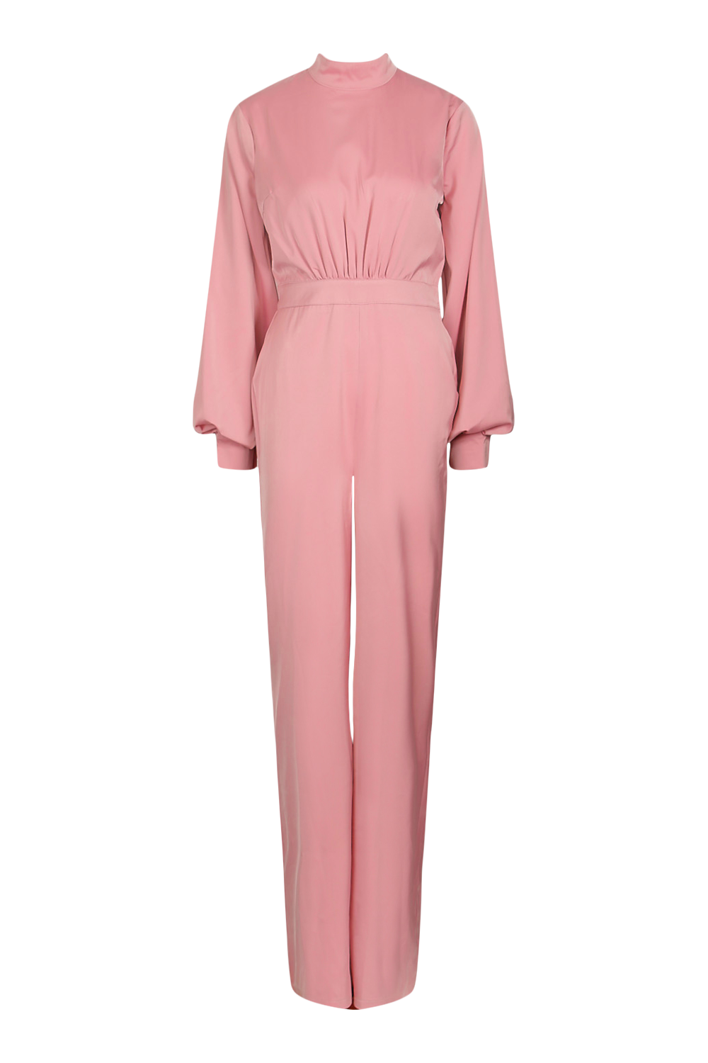 High Neck Balloon Sleeve Jumpsuit