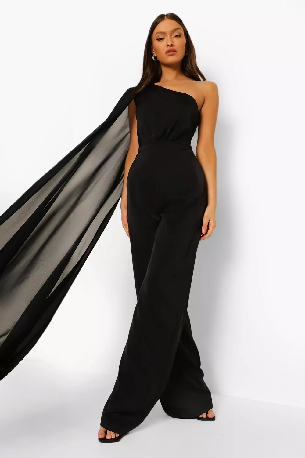 Formal cape hot sale jumpsuit