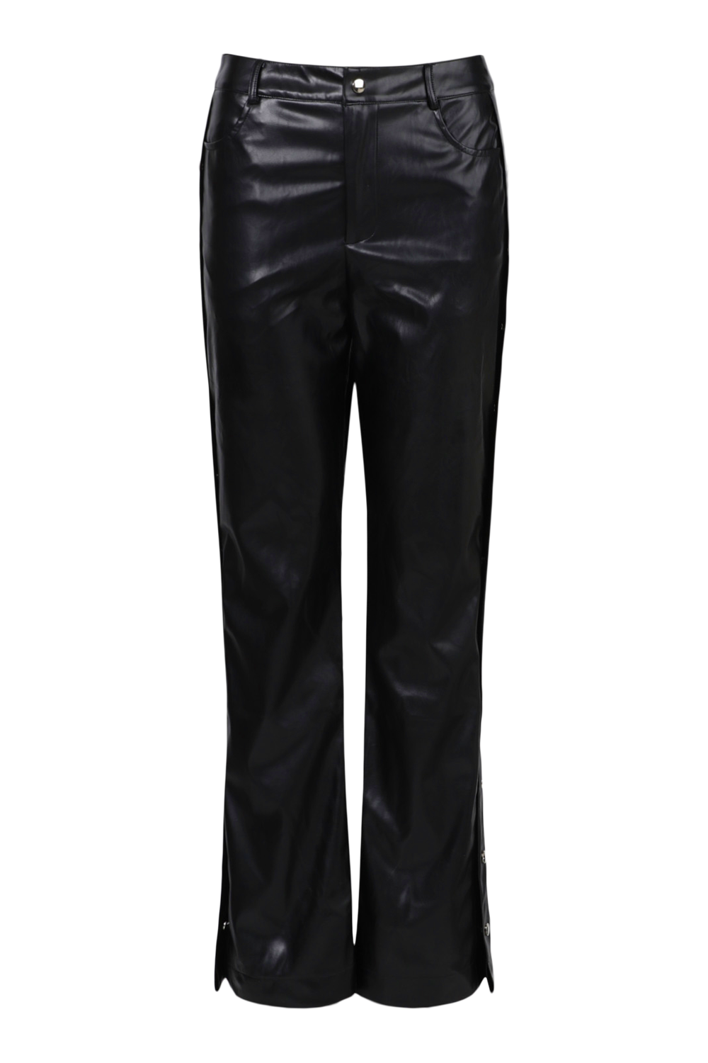 Real Leather Straight Leg Pants