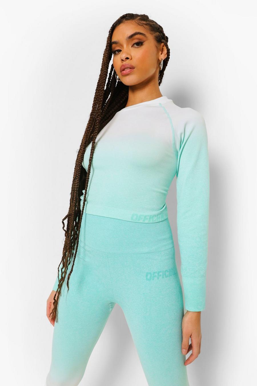 Aqua Ofcl Naadloze Ombre Fitness Top image number 1