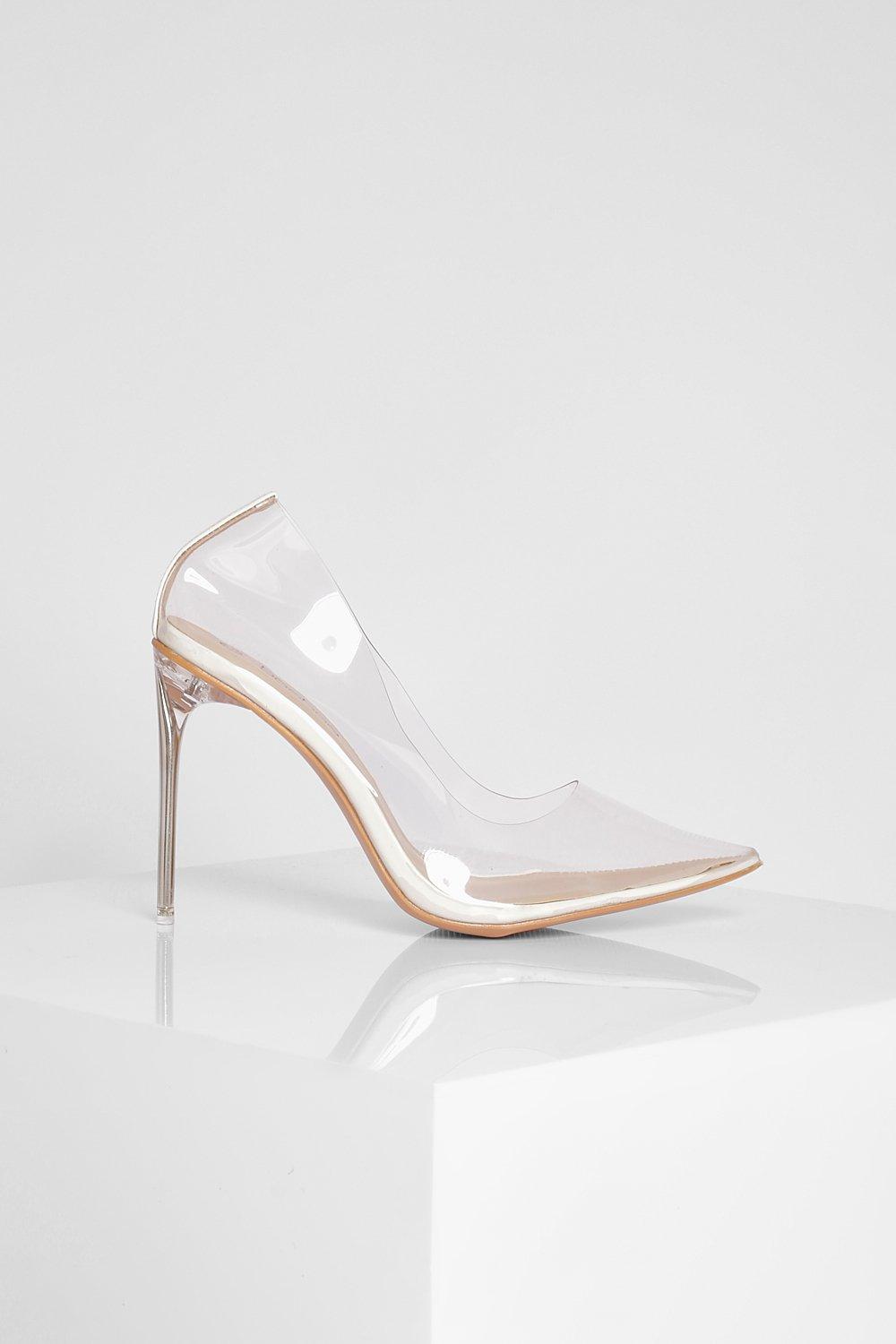 Wide width hot sale lucite heels